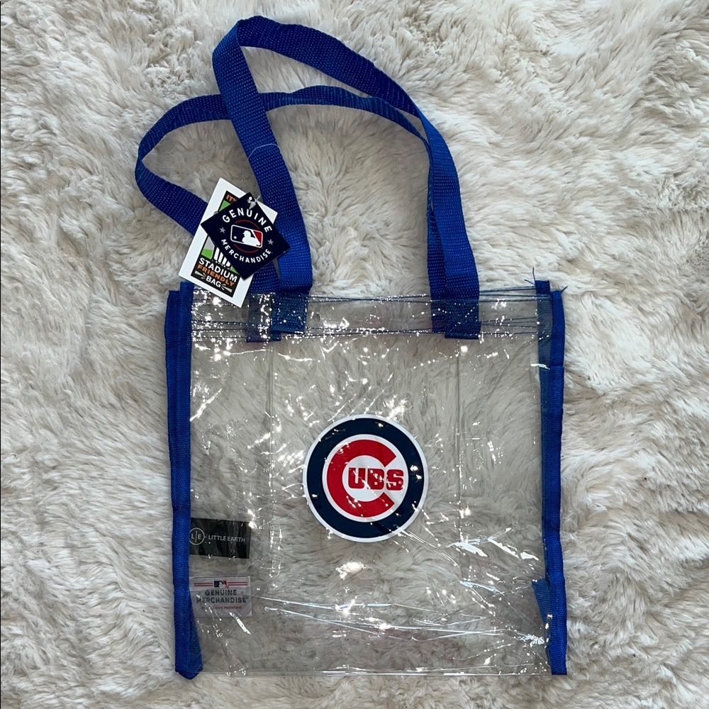 Little Earth Clear Tote with Blue Accents